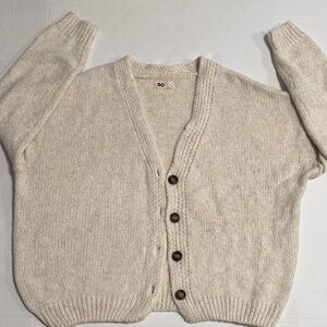 SO Women's Button-Up Cream Cardigan